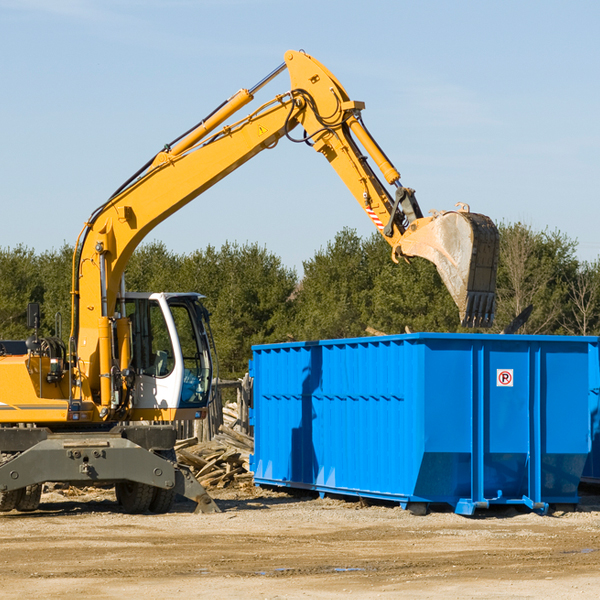 can i choose the location where the residential dumpster will be placed in Kirby